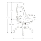 Adjustable High-Back Office Chair with Flip-Up Armrests