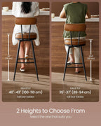 Swivel Bar Stools Set of Two for Kitchen