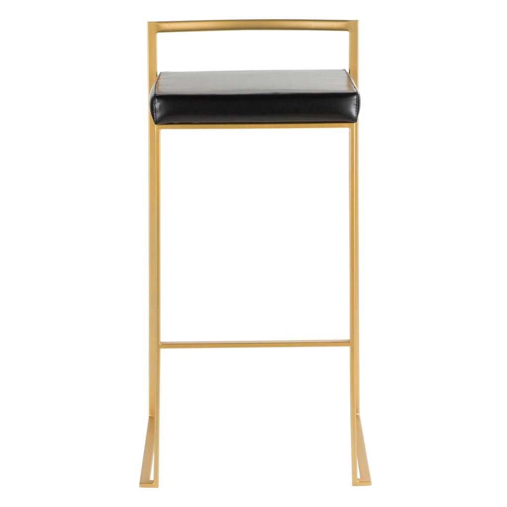 Fuji Contemporary Stackable Bar Stools, 2 or 3 Pieces