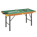 55 in Folding Pool Table | Green Cloth & Accessories
