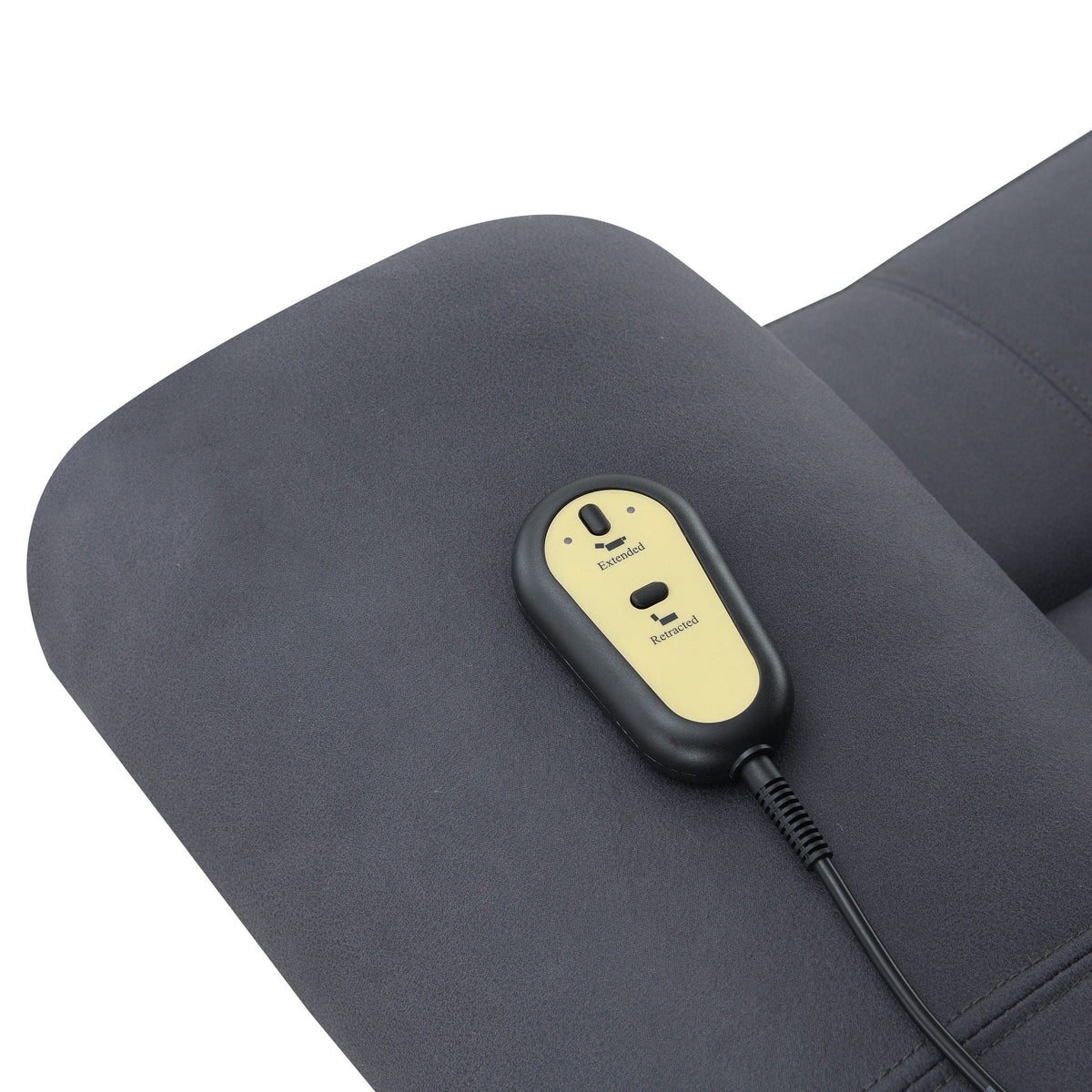 Domana Dark Blue Power Lift Recliner with Heat and Massage