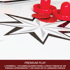 Midtown 72-in Air Hockey Table with LED Scoring - Cherry Finish by Hathaway