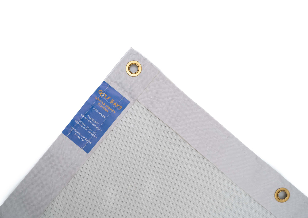 GolfBays Close Knit Baffle Golf Simulator Impact Screen