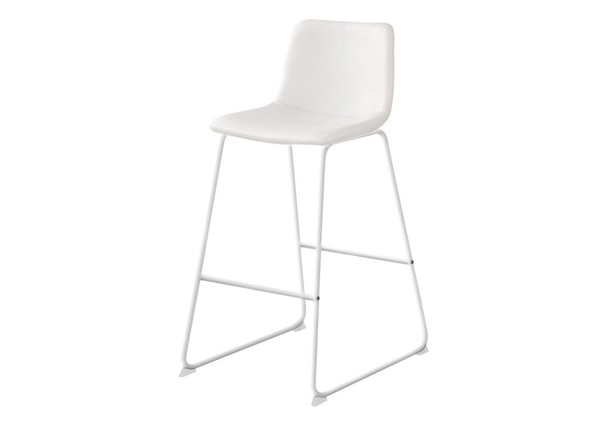 Upholstered Curved-Back Bar Stool