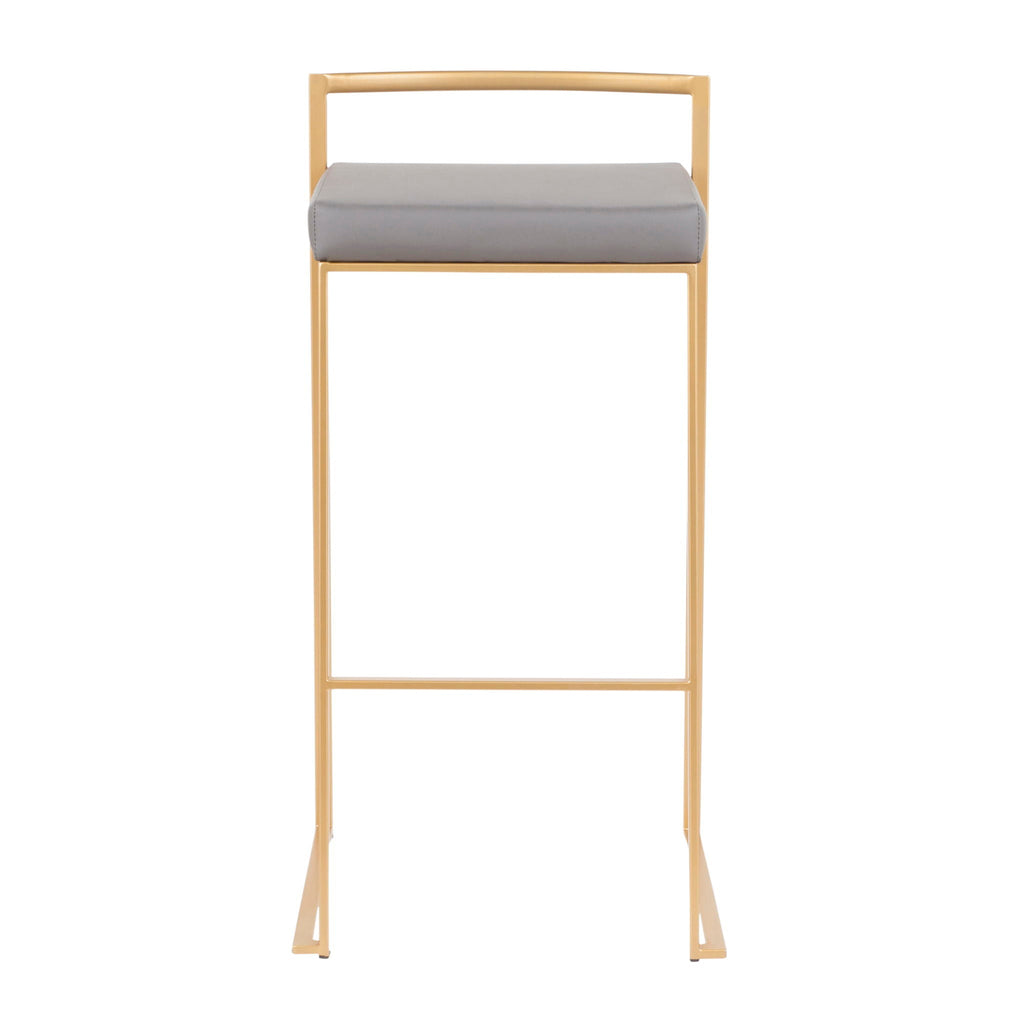 Fuji Contemporary Stackable Bar Stools, 2 or 3 Pieces