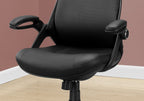 Adjustable High-Back Office Chair with Flip-Up Armrests