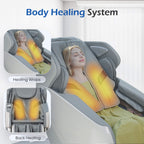 Bosscare Premium Full Body Zero Gravity Massage Chair With Ai Voice And App Control, Gray
