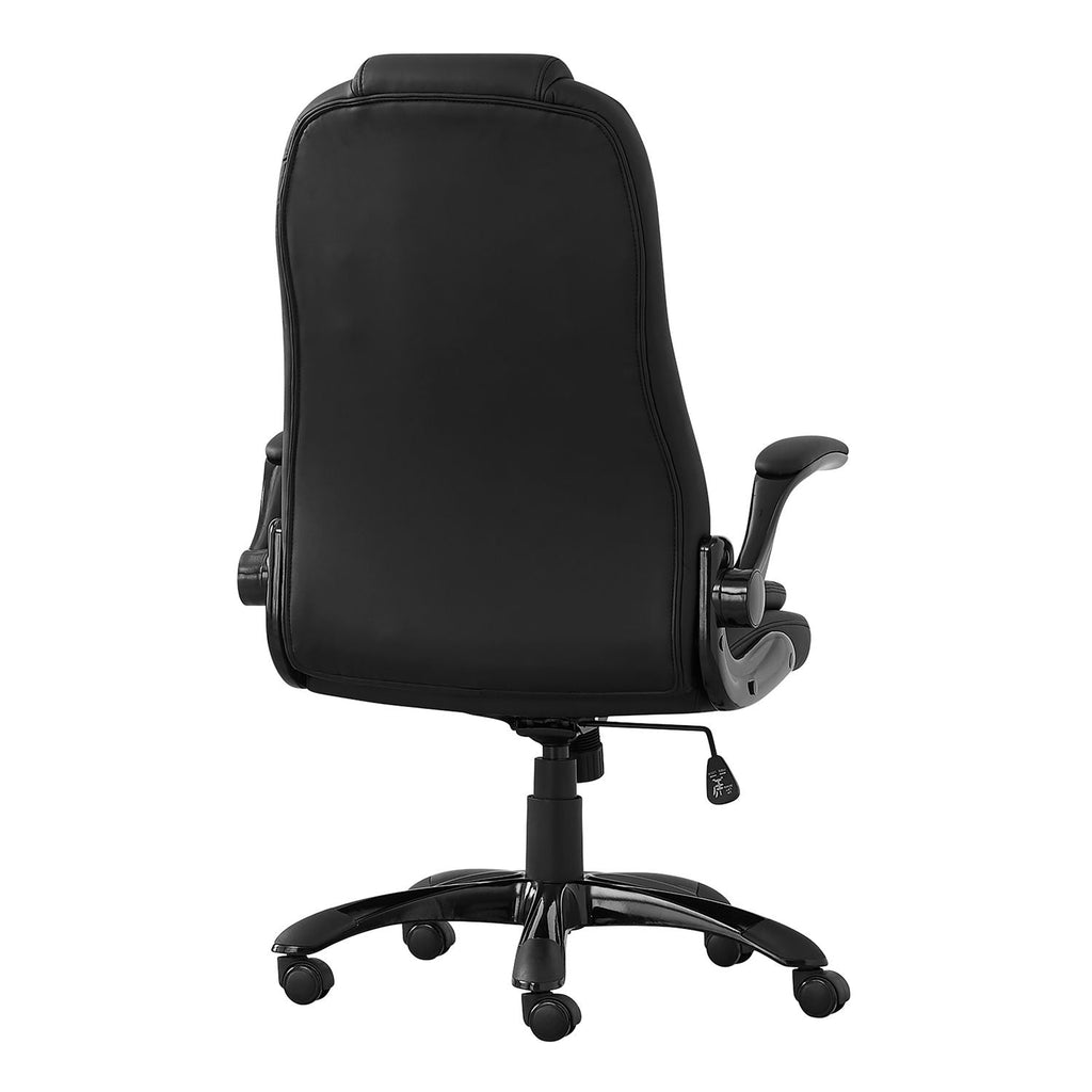 Adjustable High-Back Office Chair with Headrest and Flip-Up Armrests