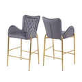 Fabric Counter Height Bar Stools (Set of 2)