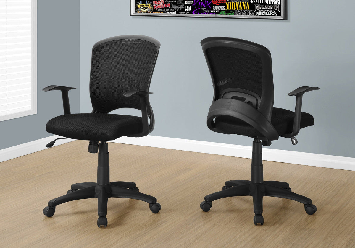 Adjustable Mid-Back Mesh Office Chair with Tilt Control