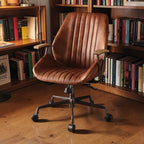 Brancaster Adjustable Top-Grain Leather Office Chair