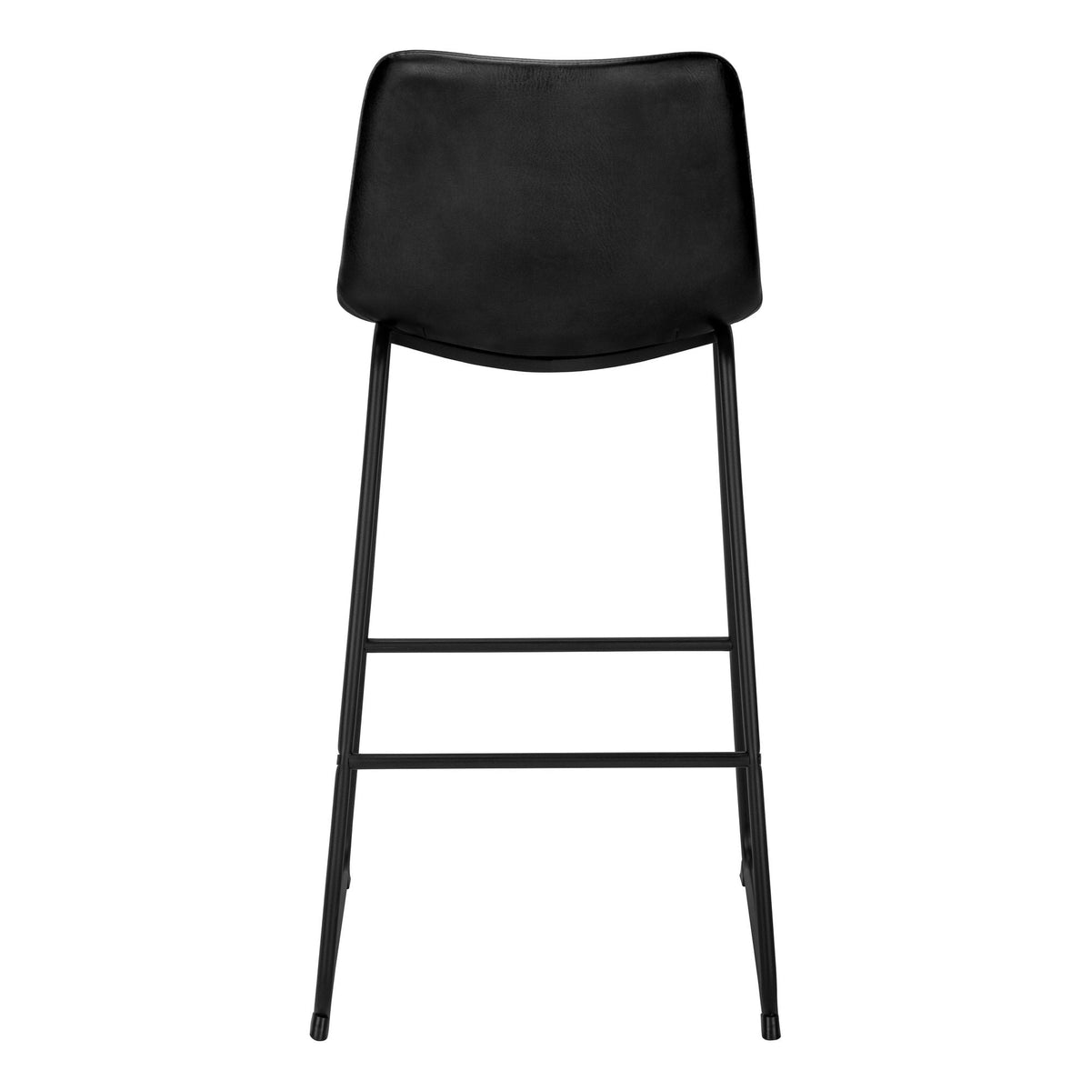 Upholstered Curved-Back Bar Stool