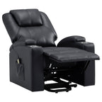 Macklin Power Lift Recliner with Heat, Massage, and Dual Cup Holders
