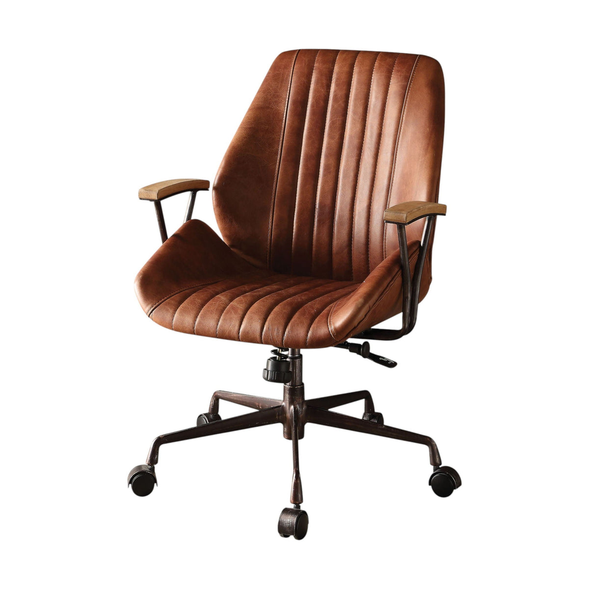 Brancaster Adjustable Top-Grain Leather Office Chair