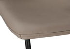 Upholstered Curved-Back Bar Stool