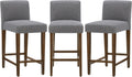 Comfortable Upholstered Bar Stools Set of Three