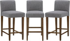 Comfortable Upholstered Bar Stools Set of Three