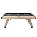 VEVOR 7 ft Pool Table | Black Cloth & Wood-Look Finish