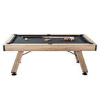 VEVOR 7 ft Pool Table | Black Cloth & Wood-Look Finish
