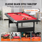 7 ft Foldable Portable Billiards Table with Complete Accessories