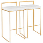 Fuji Contemporary Stackable Bar Stools, 2 or 3 Pieces