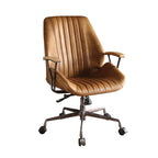 Hamilton Adjustable Top-Grain Leather Swivel Office Chair