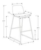 Upholstered Curved-Back Bar Stool
