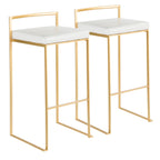 Fuji Contemporary Stackable Bar Stools, 2 or 3 Pieces