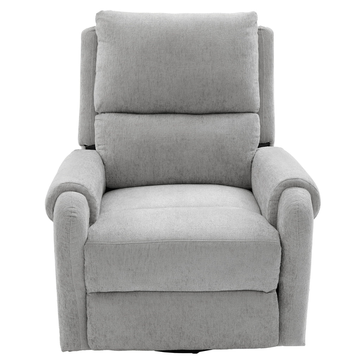 Swivel Rocker Recliner with 8-Mode Massage and Side Pocket