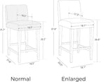 Comfortable Upholstered Bar Stools Set of Three
