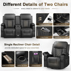 Living Room Furniture Set Loveseat Recliner And 2 Piece Massage Recliner Chairs