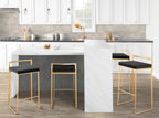 Fuji Contemporary Stackable Bar Stools, 2 or 3 Pieces