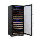 EdgeStar Premium 101-Bottle Built-In Dual Zone Wine Cooler