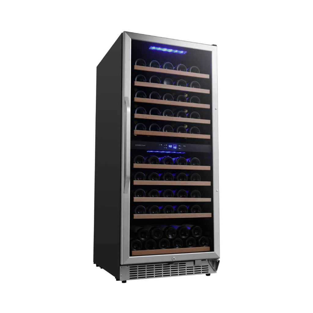 EdgeStar Premium 101-Bottle Built-In Dual Zone Wine Cooler