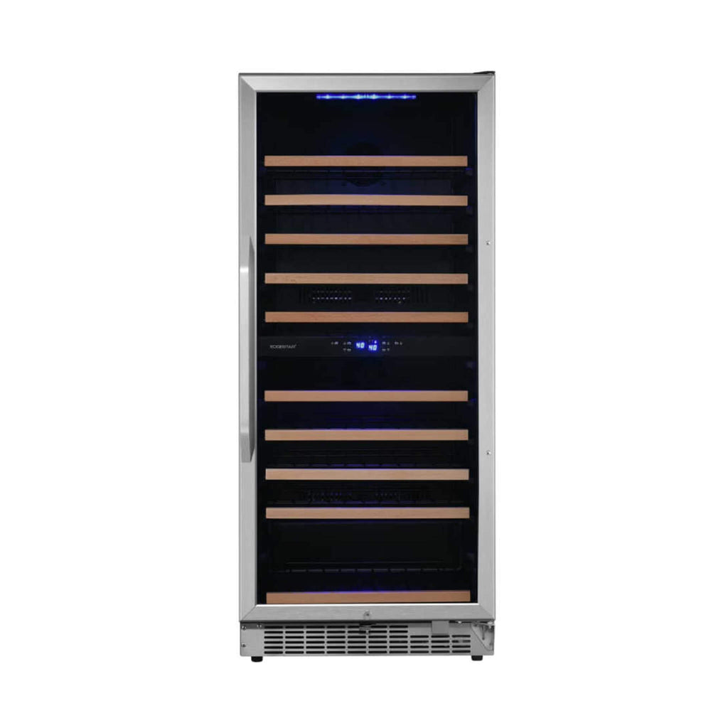 EdgeStar Premium 101-Bottle Built-In Dual Zone Wine Cooler