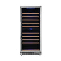 EdgeStar Premium 101-Bottle Built-In Dual Zone Wine Cooler