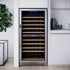EdgeStar Premium 101-Bottle Built-In Dual Zone Wine Cooler