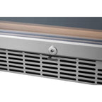 EdgeStar 24-Inch 141-Bottle Dual Zone Wine Cooler with Interior Lighting