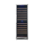 EdgeStar 24-Inch 141-Bottle Dual Zone Wine Cooler with Interior Lighting