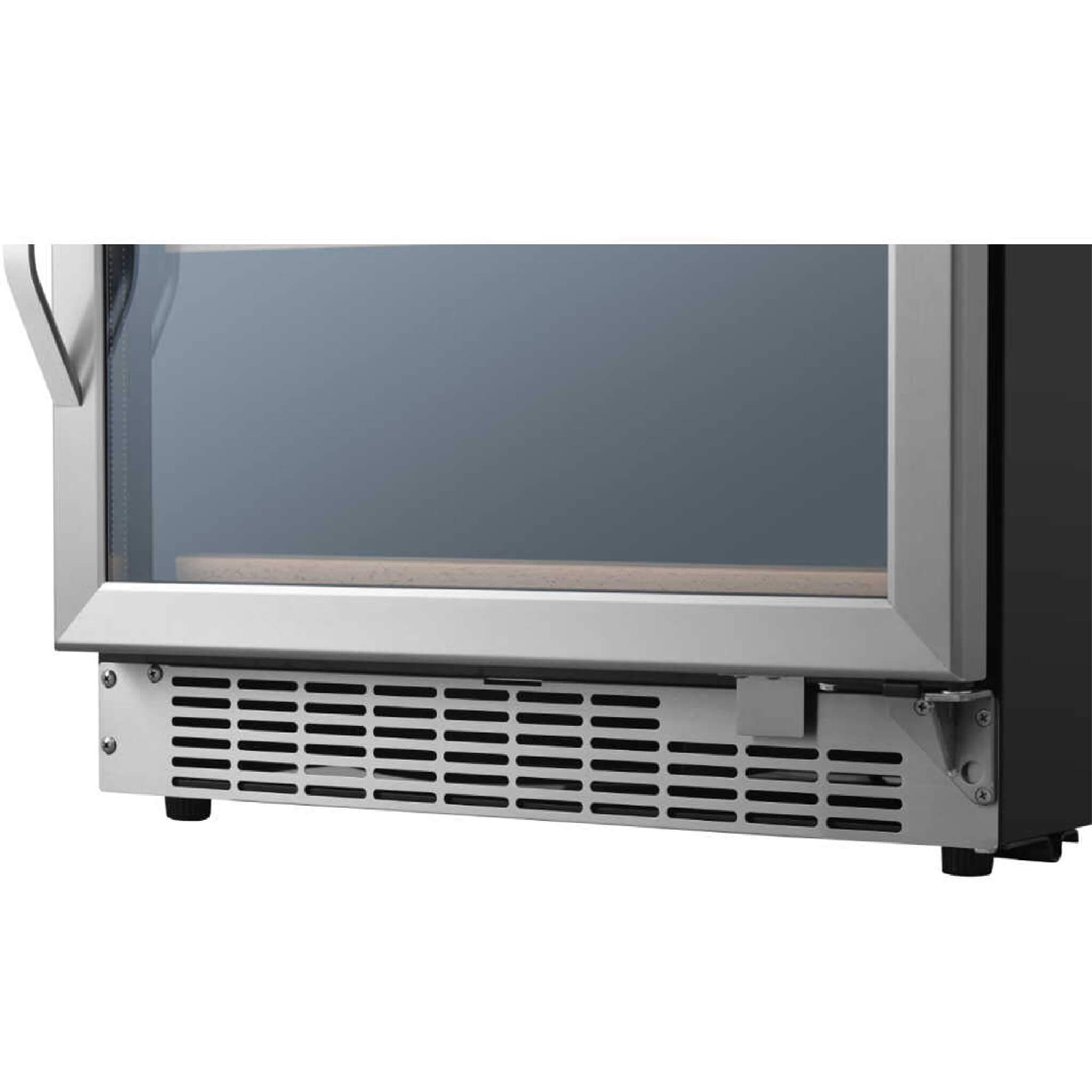 EdgeStar 24-Inch 142-Bottle Built-In Dual Zone Double Door Wine Cooler with Door Lock