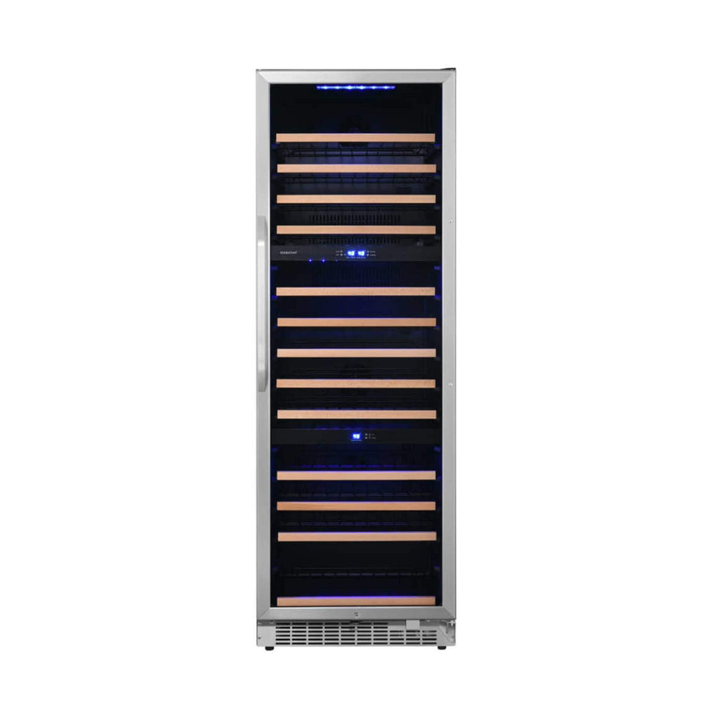 EdgeStar 24-Inch 131-Bottle Built-In Triple Zone Wine Cooler