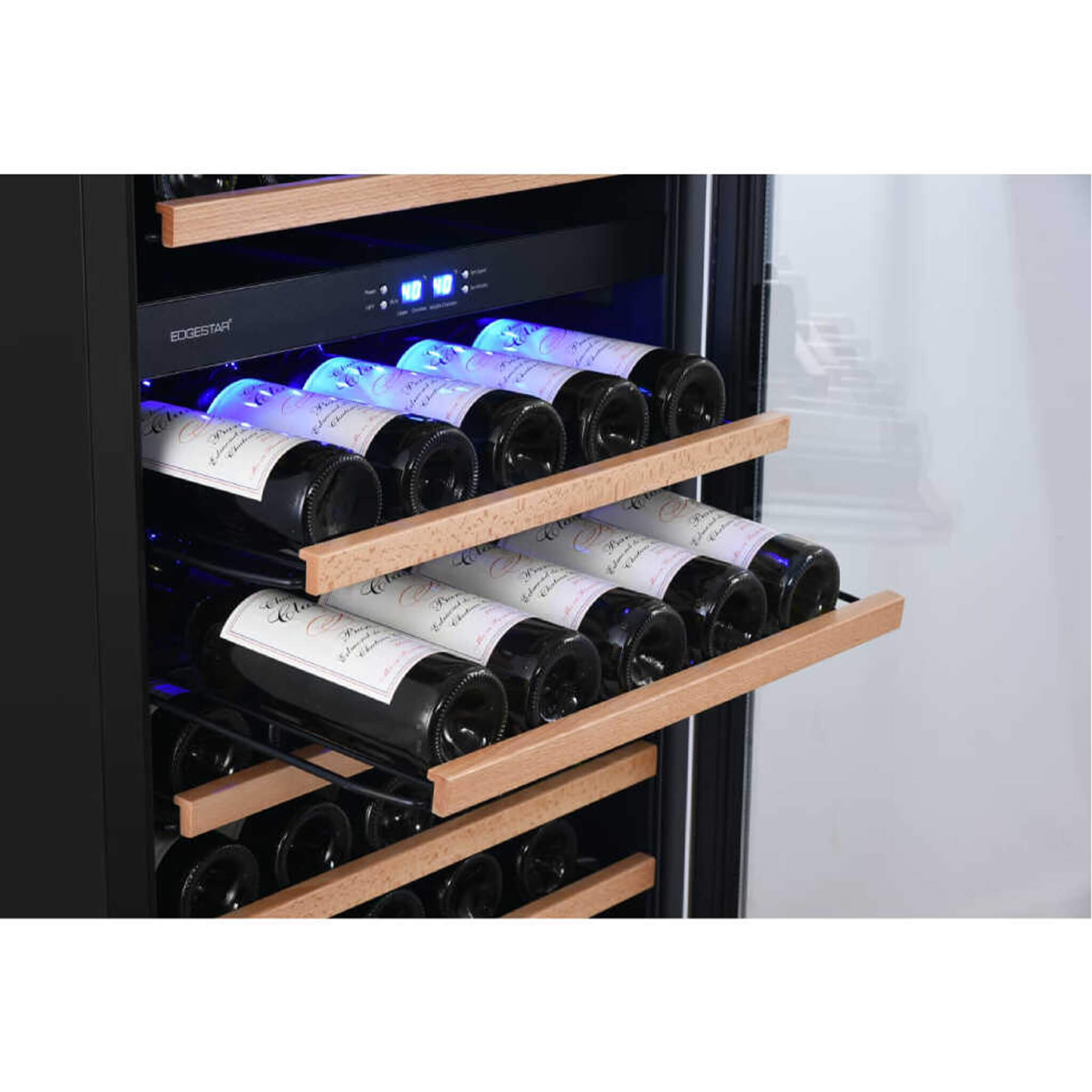EdgeStar 24-Inch 131-Bottle Built-In Triple Zone Wine Cooler