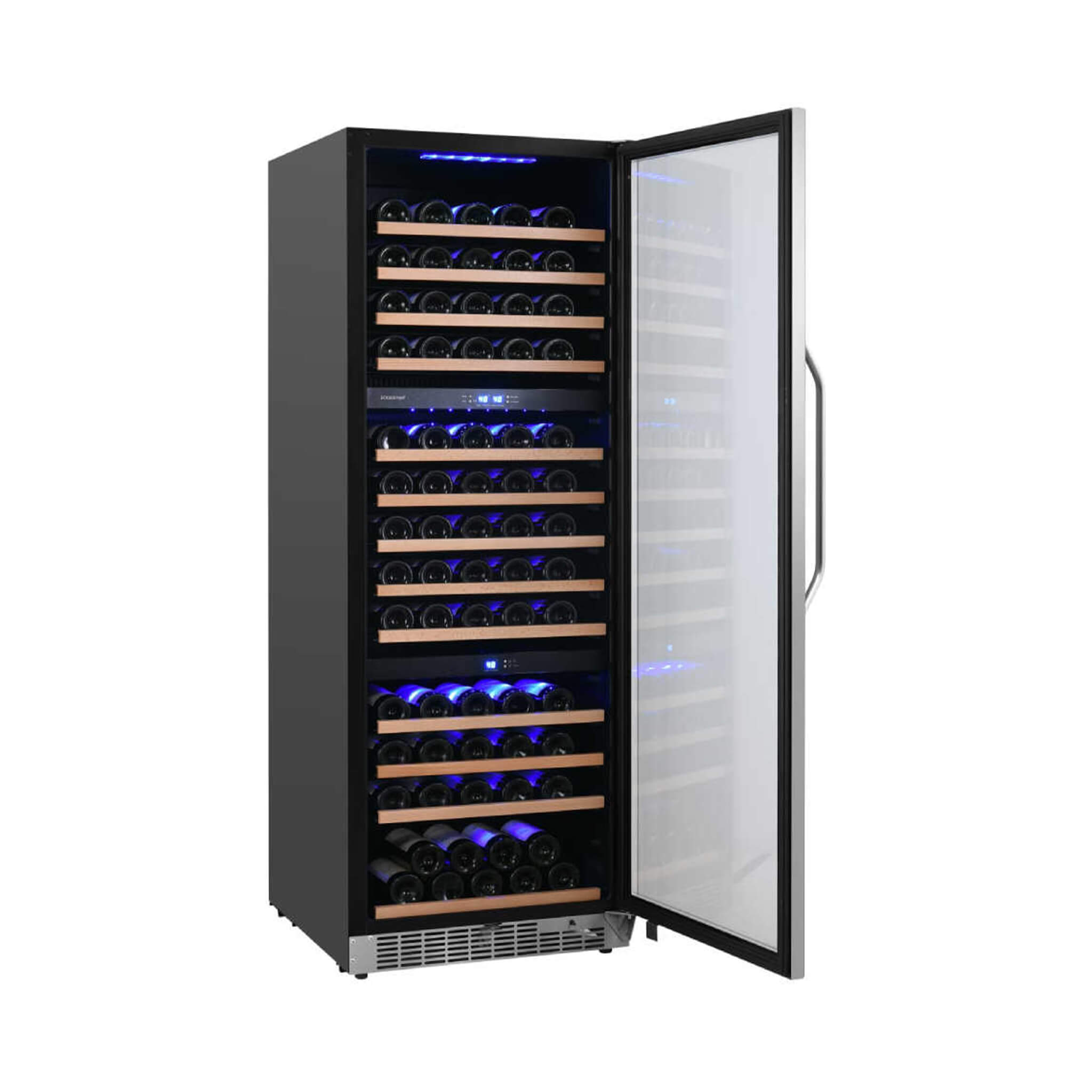EdgeStar 24-Inch 131-Bottle Built-In Triple Zone Wine Cooler