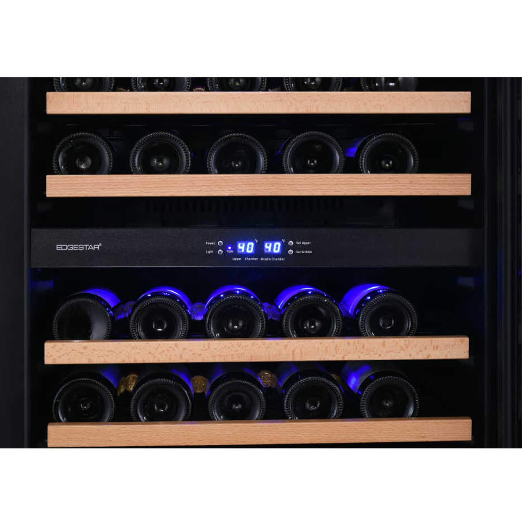 EdgeStar 24-Inch 131-Bottle Built-In Triple Zone Wine Cooler