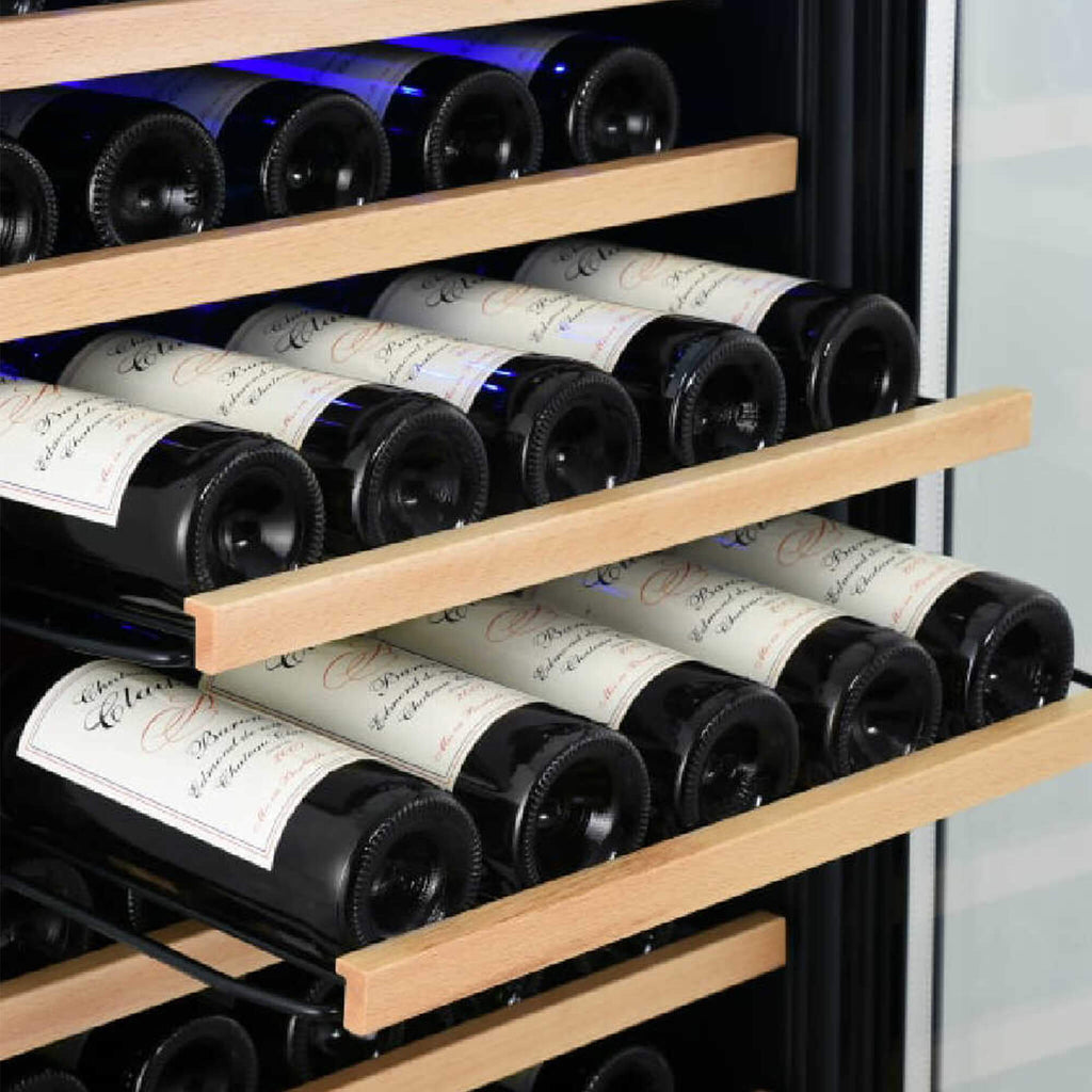 EdgeStar 24-Inch Wide 151-Bottle Freestanding Single Zone Wine Cooler with Even Cooling Technology