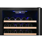 EdgeStar 24-Inch Wide 151-Bottle Freestanding Single Zone Wine Cooler with Even Cooling Technology