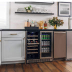 EdgeStar 30-Inch Wide 28-Bottle Built-In Dual Zone Beverage Center with 86-Can Capacity