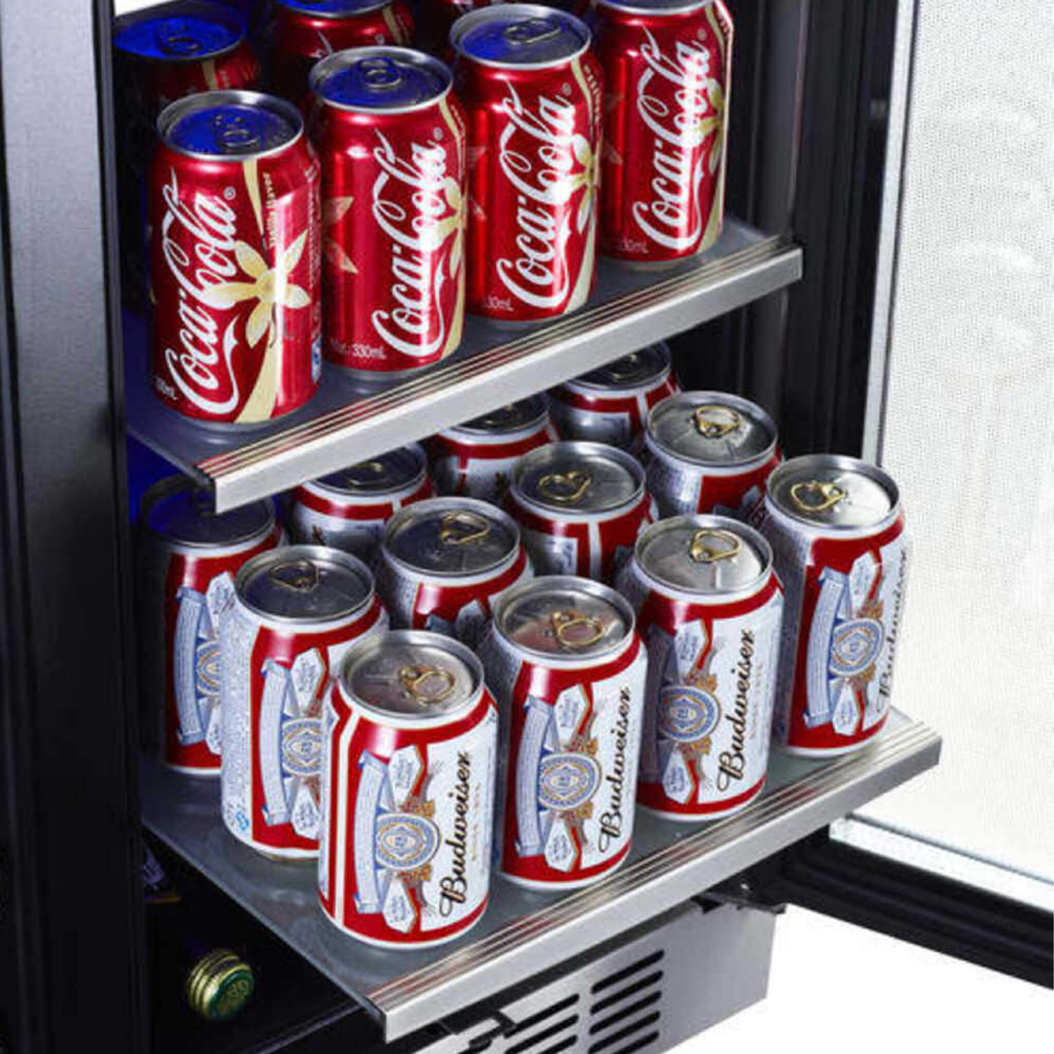 EdgeStar 30-Inch Wide 28-Bottle Built-In Dual Zone Beverage Center with 86-Can Capacity