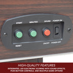 Midtown II 6-ft Air Hockey Table with LED Scoring - Dark Cherry Finish by Hathaway