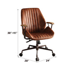 Brancaster Adjustable Top-Grain Leather Office Chair